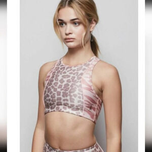 Good American Upper Cut Animal Sports Bra NWT